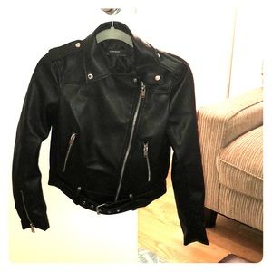 Zara faux leather jacket